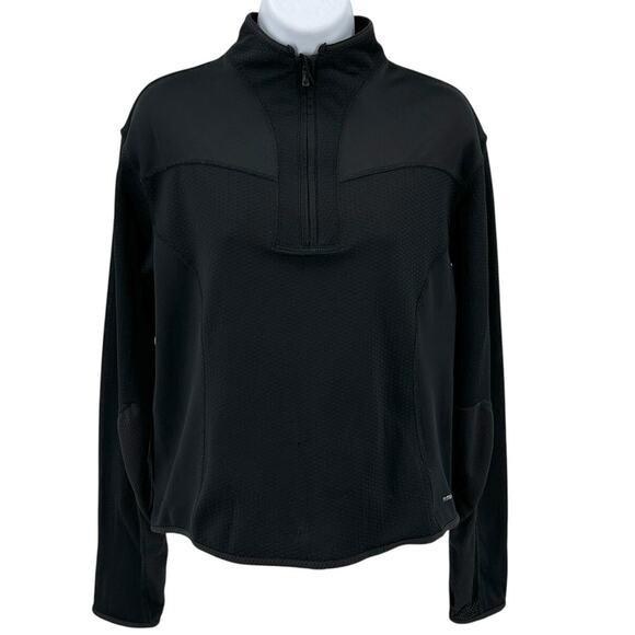 Columbia Titanium Sweatshirt WMNS M Black 1/4 Zip Athletic Mock Neck Athleisure - Picture 1 of 9